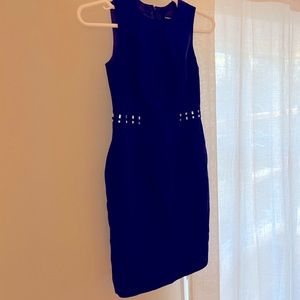 Versace Abito Donna Tessuto Mini Dress - Blue - Size 40